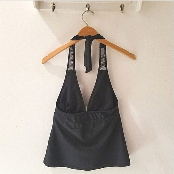 TAHITI Mix & Match Series Black & Turquoise Tankini Swimsuit S Top & L Btm - Picture 4 of 15